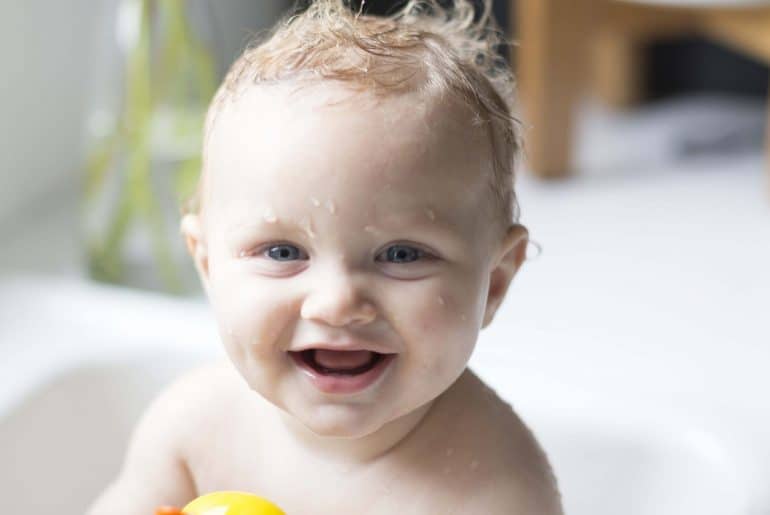 Baby Taking Bath In Sink / Cute Adorable Baby Taking Bath In Washing Sink And Grab Water Tap Stock Photo Picture And Royalty Free Image Image 97321880 - Baby rienze enjoying his time playing with the water from the faucet while taking a bath in the kitchen sink.