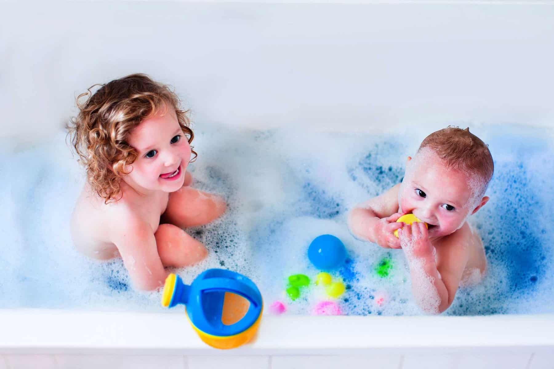 Daughter Getting A Bath