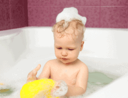 Baby ate soap