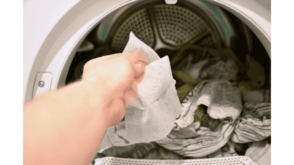 Dryer sheets in the dryer