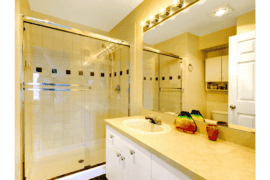 How to get water spots off glass shower doors