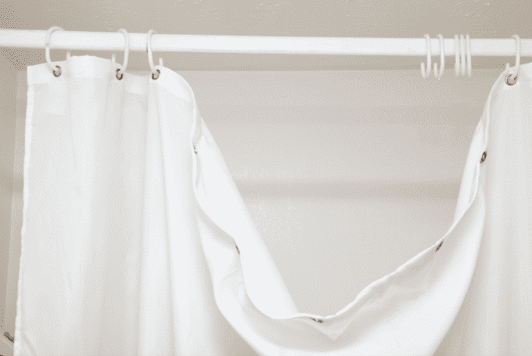 How to clean a shower curtain without taking it down