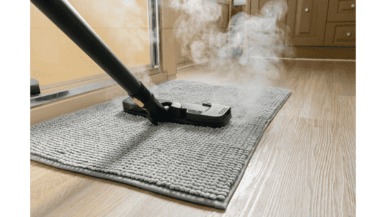 Steam clean bath mats